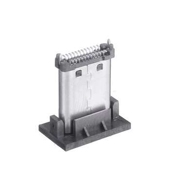 10PCS TYPE-C3.1 Male Vertical Four Feet 24p Double Row Patch USB Vertical SMT with Dust Plug