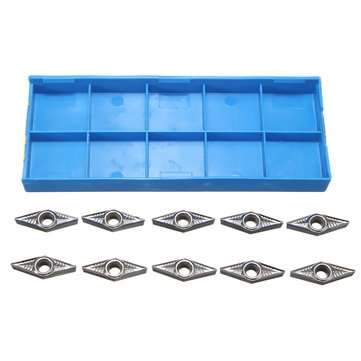 10pcs VCGT160408-AK H01 VCGT332-AK Carbide Inserts Lathe Tool for Aluminum