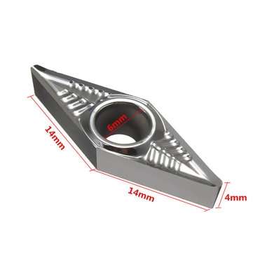 10pcs VCGT160408-AK H01 VCGT332-AK Carbide Inserts Lathe Tool for Aluminum