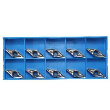 10pcs VCGT160408-AK H01 VCGT332-AK Carbide Inserts Lathe Tool for Aluminum