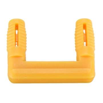 10pcs U-shaped Wood Board Connector Plastic Stealth Right Angle Fixed Cabinet Hinge Buckle Lock Furn