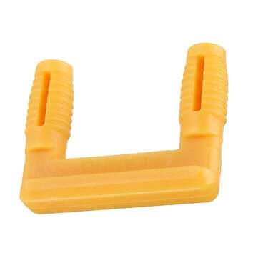 10pcs U-shaped Wood Board Connector Plastic Stealth Right Angle Fixed Cabinet Hinge Buckle Lock Furn