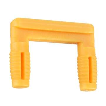 10pcs U-shaped Wood Board Connector Plastic Stealth Right Angle Fixed Cabinet Hinge Buckle Lock Furn