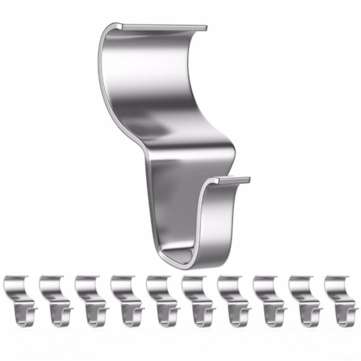 10Pcs Vinyl Siding Hooks Hanger Stainless Steel No-Hole Needed Vinyl Siding Clips for Hanging Home O