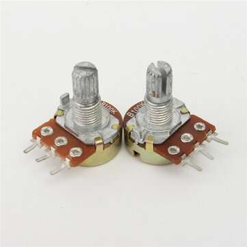 10Pcs WH148 B100K Linear Potentiometer 15mm Shaft With Nuts And Washers Hot
