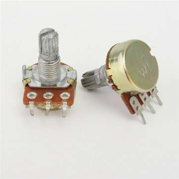 10Pcs WH148 B100K Linear Potentiometer 15mm Shaft With Nuts And Washers Hot