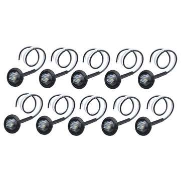 10Pcs White Light 12V-24V LED Clearance Side Marker Indicators Lights Lamp Lorry Truck Boat Trailer