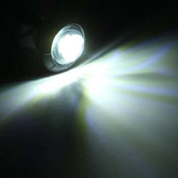 10Pcs White Light 12V-24V LED Clearance Side Marker Indicators Lights Lamp Lorry Truck Boat Trailer