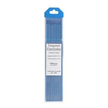 10Pcs WT20 1.0x175mm TIG Welding Tungsten Electrodes Red Tip Rods Set