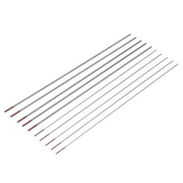 10Pcs WT20 1.0/1.6x150mm TIG Welding Tungsten Electrodes Red Tip Rods Set