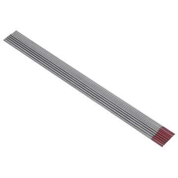 10Pcs WT20 1.0/1.6x150mm TIG Welding Tungsten Electrodes Red Tip Rods Set
