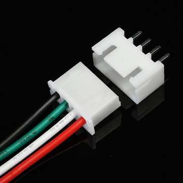 10Pcs XH Pitch 2.54mm Single Head 4Pin 4Way Wire To Board Connector 15cm 24AWG With Socket