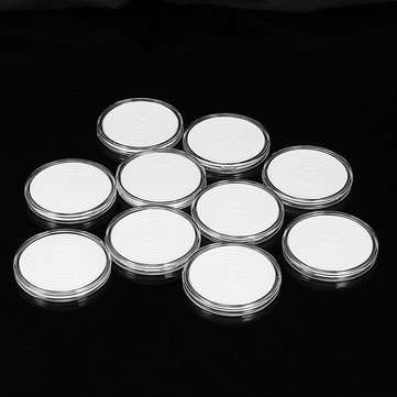 10Pcs Zodiac Commemorate Coin Silver Dollar Coin Collection Round Box 29mm-39mm Coin Holder