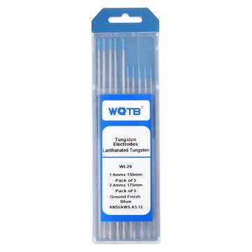 10pcs/set WL20 TIG Welding Tungsten Electrode 1.6mmx150mm +2.4mmx175mm
