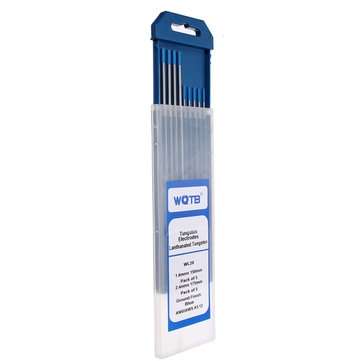 10pcs/set WL20 TIG Welding Tungsten Electrode 1.6mmx150mm +2.4mmx175mm