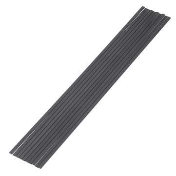 10Pcs/Set 200mm Square Carbon Fiber Rods Strips Carbon Fiber Square Bars Matt Surface ... (SIZE: #1)