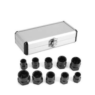 10Ppcs Damaged Bolt Nut Screw Remover Extractor Removal Set Nut Removal Socket Tool... (TYPE: B5PCS)