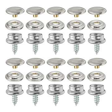 10Set Snap Fastener Screws For Boat Marine Canvas Cover