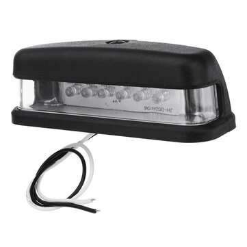 10V-30V 6LED F5 Car License Plate Lights for Truck Trailer White