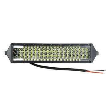 10V-30V 402W 134 LED 10 Inch Tri-Row LED Work Lights Bar Spot Beam For Offroad Truck Boat 6000K Wate