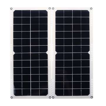 10W 16V 0.9A 420x190x2.5mm Monocrystalline Solar Panel + 4*Spring + Cables Kit with Rear Junction Bo