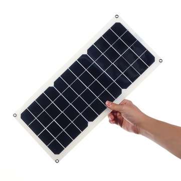10W 16V 0.9A 420x190x2.5mm Monocrystalline Solar Panel + 4*Spring + Cables Kit with Rear Junction Bo