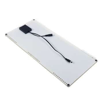 10W 14V Monocrystalline Silicon Semi-flexible Solar Panel with 3 x Spring Suppport 5V Single USB + 1