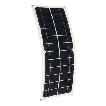 10W 12V/5V USB Solar Panel Power System Battery Charger Generator LED Light Bulb W/ 10A Controller