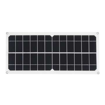 10W 12V/5V USB Solar Panel Power System Battery Charger Generator LED Light Bulb W/ 10A Controller