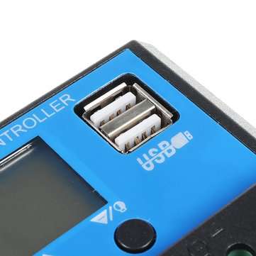 10W 12V/5V USB Solar Panel Power System Battery Charger Generator LED Light Bulb W/ 10A Controller