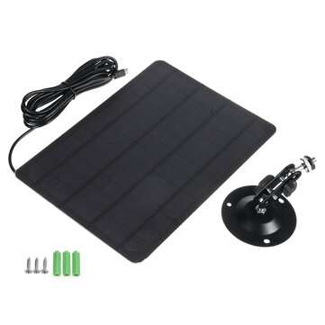 10W 5V High Efficient Monocrystalline Solar Panel 3M Micro USB Cable Waterproof Compatible with Diff