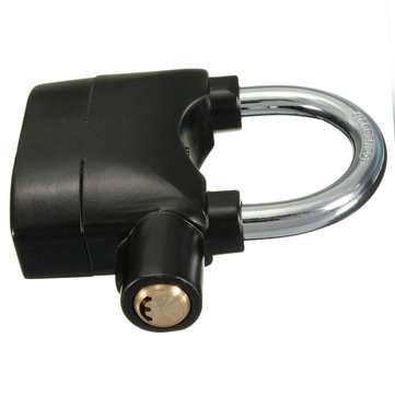 110db Padlock Alarm Lock Metal Sensor Security Siren Garage Bicycle Motorcycle