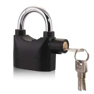 110db Padlock Alarm Lock Metal Sensor Security Siren Garage Bicycle Motorcycle