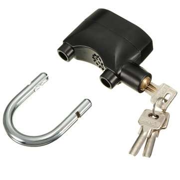 110db Padlock Alarm Lock Metal Sensor Security Siren Garage Bicycle Motorcycle