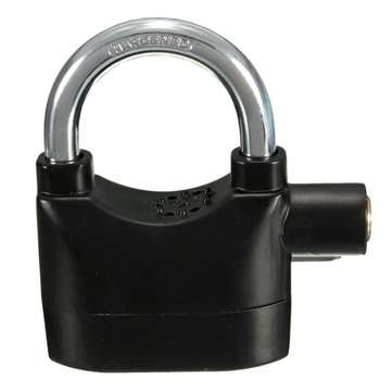 110db Padlock Alarm Lock Metal Sensor Security Siren Garage Bicycle Motorcycle