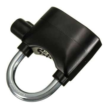110db Padlock Alarm Lock Metal Sensor Security Siren Garage Bicycle Motorcycle