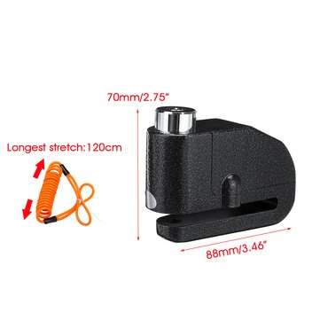110dB Alarm Motorbike Disc Lock Brake Scooter Motorcycle Security Anti Theft