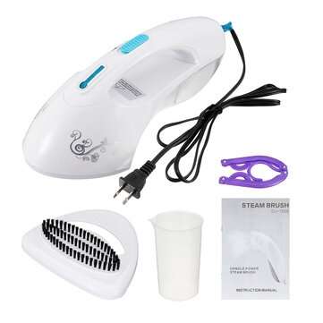 110V 1000W Handheld Electric Steam Iron Fabric Clothes Garment Steamer Dry Flat (COLOR.: LIGHTBLUE)