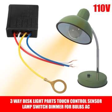 110V 3 Way Desk Light Parts Touch Control Sensor Switch Dimmer Switch