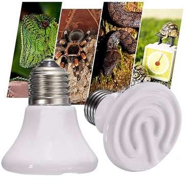 110V Diameter 60mm Pet Ceramic Emitter Heated Appliances Reptile 25W/50W/75W/100W
