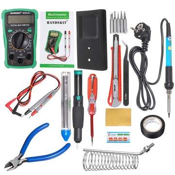 110V/220V 60W Electric Adjustable Temperature Solder Iron Multimeter Plier Too... (PLUG: 110VUSPLUG)