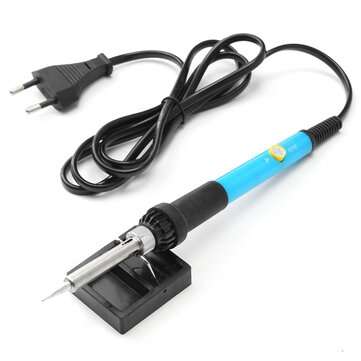 110V/220V 60W Adjustable Temperature Welding Solder Soldering Iron Tool Kit EU/... (ADAPTOR: EUPLUG)