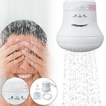 110V/220V-240V 0.8 Inch Electric Shower Head Instant Water Heater 5.7ft Hose (VOLTAGE: 110V)