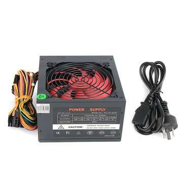 110V-230V 12cm Fan ATX Power Supply Fan 24 Pin PCI SATA ATX 12V Molex Connect 80+ ... (PLUG: AUPLUG)