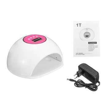 110W 33 LED Nail Dryer UV Lamp Nail Gel Polish Fast Curing Machine With 4 Timers (COLOR1: WHITE)