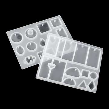 113Pcs DIY Resin Casting Mould Pendant Molds Jewelry Making Silicone Craft Kit