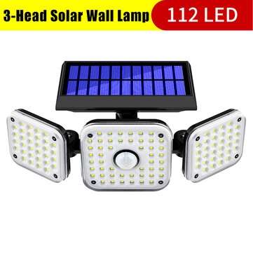 112LED/138LED/132COB Solar Motion Sensor Lights Security Wall Lamp Floodli... (LED QUANTITY: 112LED)