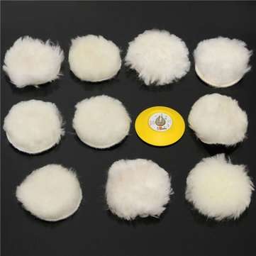 11pcs 3 Inch Woolen Polishing Pad and Buffing Pad Set for Car Polisher