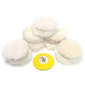 11pcs 3 Inch Woolen Polishing Pad and Buffing Pad Set for Car Polisher