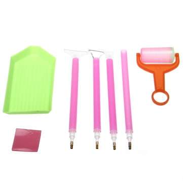 11pcs 5D Diamond Painting Kit A4 Copy Board DIY Diamond Painting Accessories Set Bracket A4 Cloth Ba